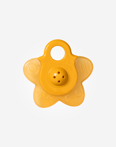 [19164] Mordedor agua con sonajero Star mostaza