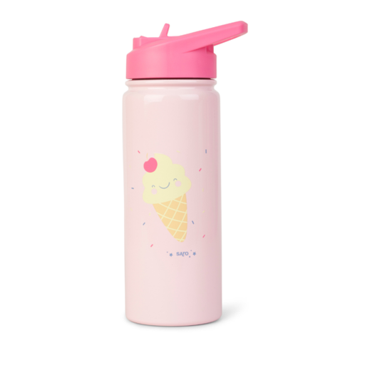 [74556] Botella térmica con pajita 500 ml. Ice cream