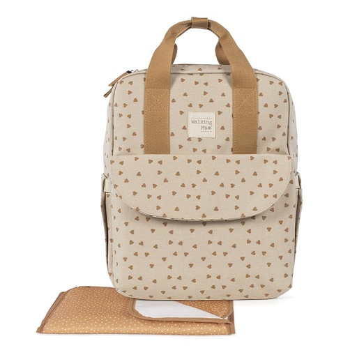 [1120800325] Mochila Corazones Poppy Canela