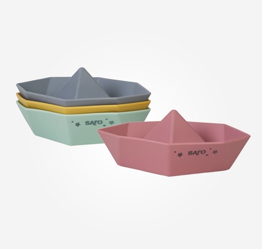 [0382] Set de cuatro barquitos Origami