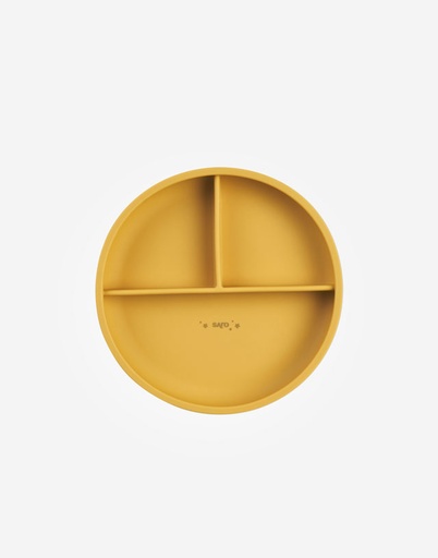 [17622] Plato con secciones Food & Fun Mostaza