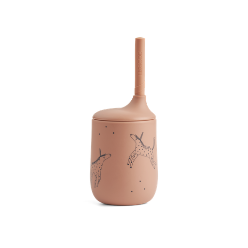 [LW150192190] Vaso con pajita Ellis Unicorn Pale tuscany