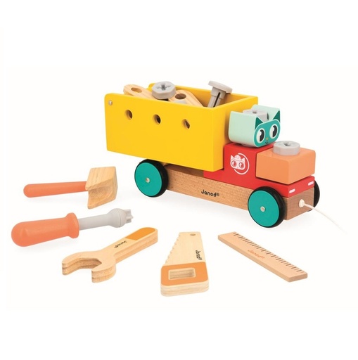 [JURA-J06451] BRICO'KIDS - CAMIÓN DE TIRAR BRICOLAJE