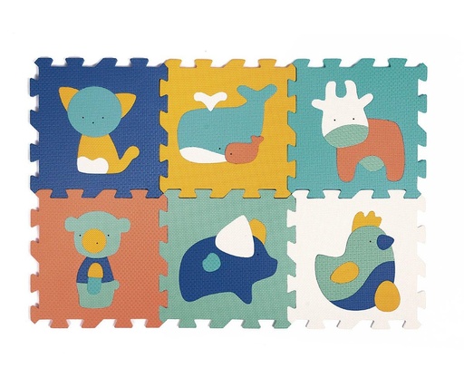 [110019] Losas de espuma 6 animales Ludi