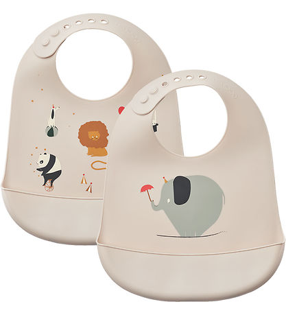 [LW151282334] Babero Silicona Tilda 2-Pack Circus/Sandy