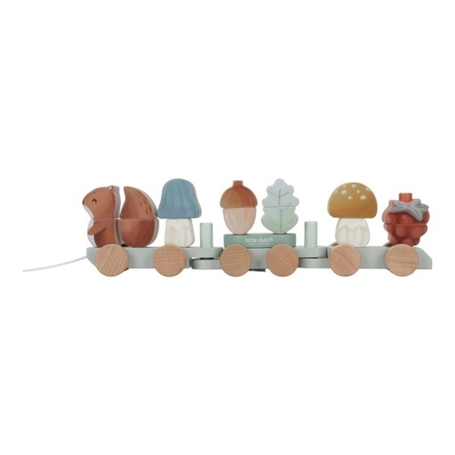 [TOCTOYS-LD7235] Tren apilable ardilla little forest