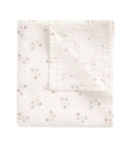 [564C2914] Muselina bambú 120X120 Stars rosa