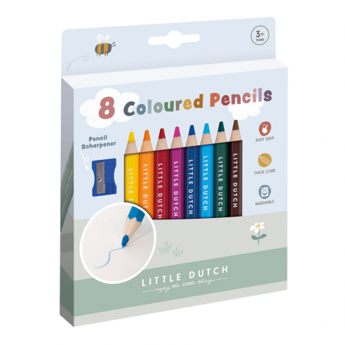 [LD120501] LÁPICES DE COLORES DE MADERA LITTLE DUTCH