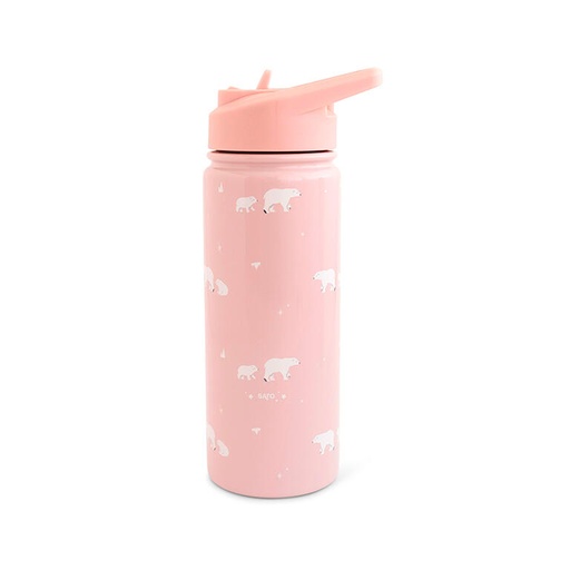 [74558] Botella térmica con pajita 500 ml. Polaris Rosa
