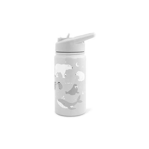 [74507] Botella térmica con pajita 350ml. Polaris Gris