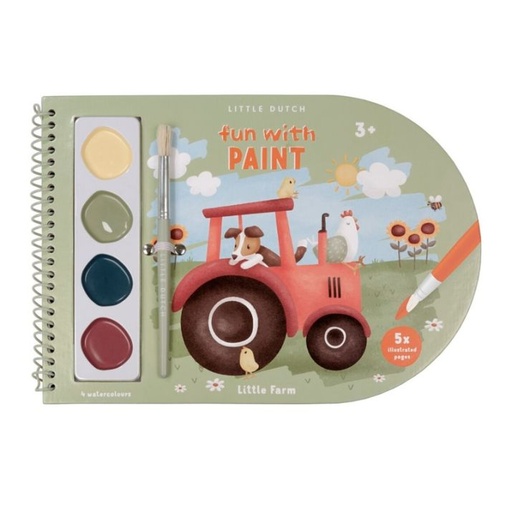 [TOCTOYS-LD125681] LIBRO ACUARELAS COLOREAR PEQUEÑA GRANJA