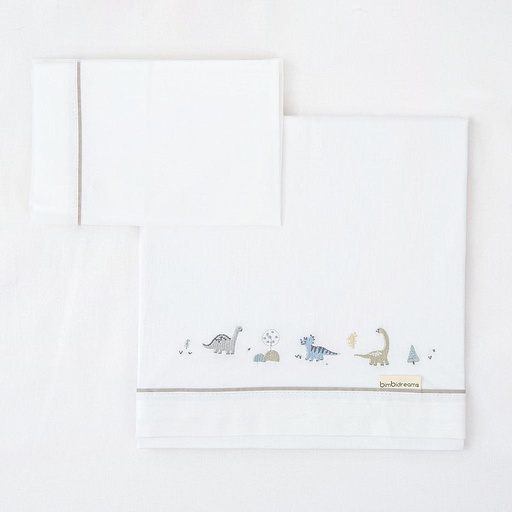 [00152816] Tríptico sábana 100% algodón Minicuna Trex verde