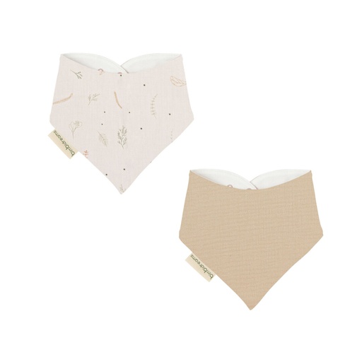 [50641802] Pack 2 bandanas (43x21) Botanic beig
