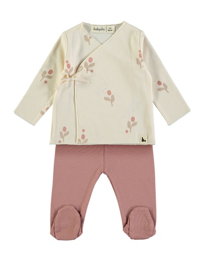 Jubón + Polaina - Flor Cream