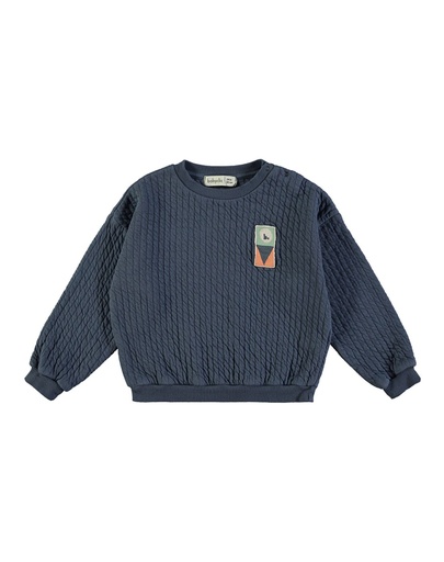 Sudadera Quilted Night Blue