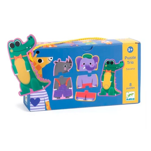 [TTDJ-38242] Educativos Puzzle dúo Trio Savana