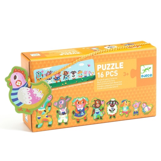 [TTDJ-38266] Educativos Puzzle Grandes y pequeños granja