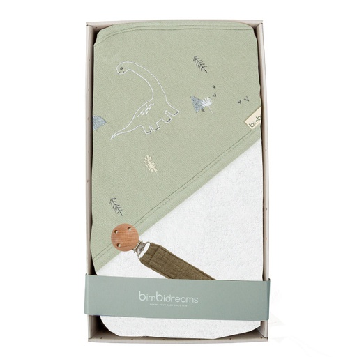 [MAS52816] Set maxicapa + sujetachupetes Trex verde