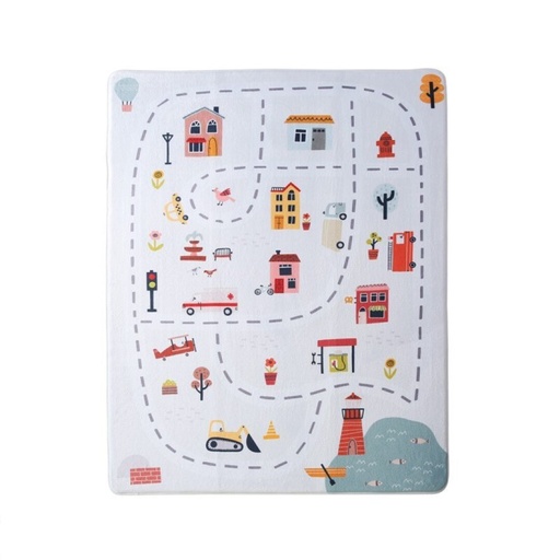 [HM-CP-160-120] ALFOMBRA INFANTIL NUBE CIUDAD 160X120