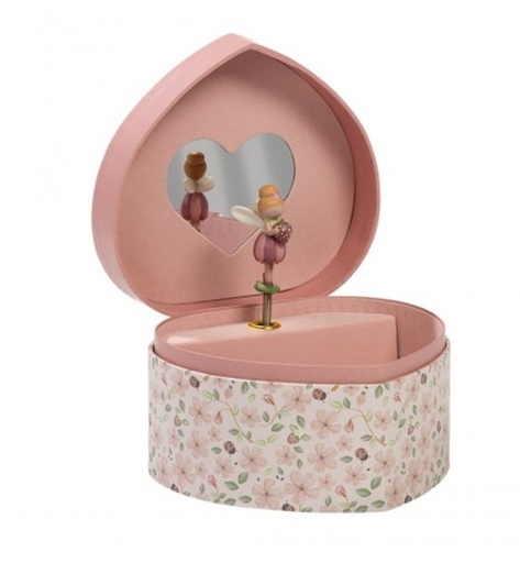 [LD126206] CAJA DE MÚSICA JOYERO CORAZÓN FAIRY GARDENN