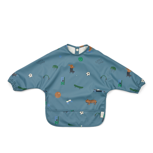 [LW181362621] Babero con Mangas Merle Fun / Beach blue