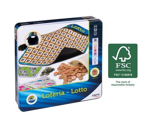 [757] Lotería en caja de metal
