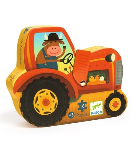 [37275] Puzzle Silueta El tractor