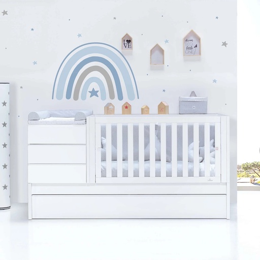 Cuna convertible 70x140 cm blanca · Sero Kubo K551-M7700