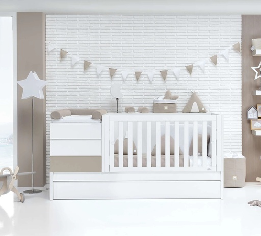 Cuna convertible 70x140 cm arena · Sero Kubo K551-M7753