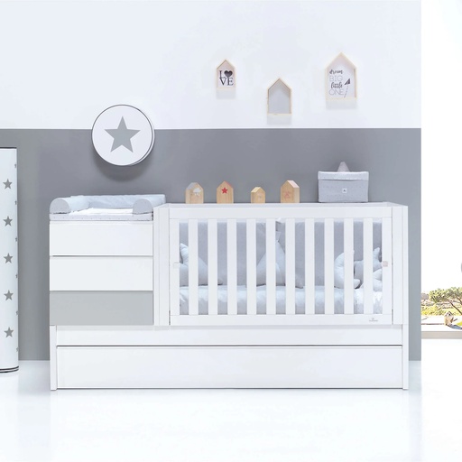 Cuna convertible 70x140 cm gris · Sero Kubo K551-M7778