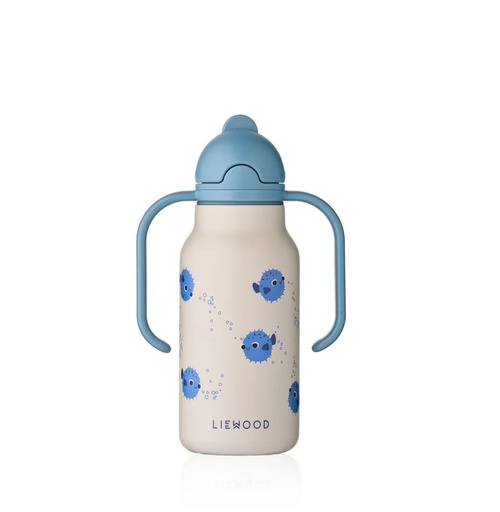 [LW196182616] Botella térmica de acero Kimmie 250 ml Pufferfish / Sandy
