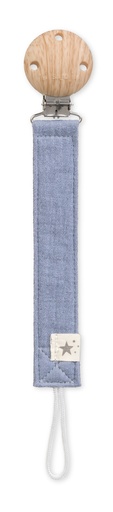 [14321] Cadenita portachupetes "Cotton" Dusty Blue