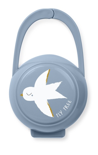 [14806saro] Cajita portachupete "Fly Free" Dusty Blue