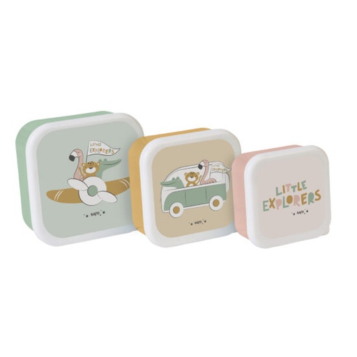 [70013] Set 3 cajitas de almuerzo "Little Explorers"