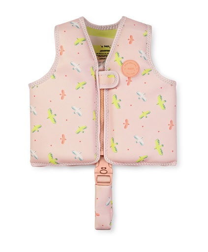 Chaleco flotador de aprendizaje Tropicool pink