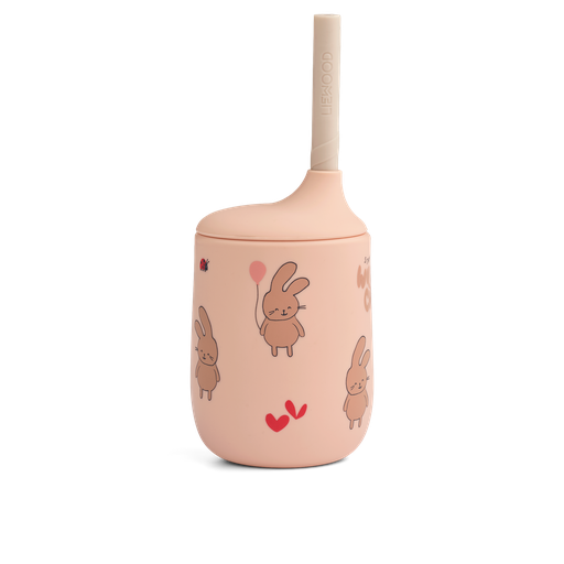 [LW150192875] Vaso con pajita Ellis Wild child Rosey