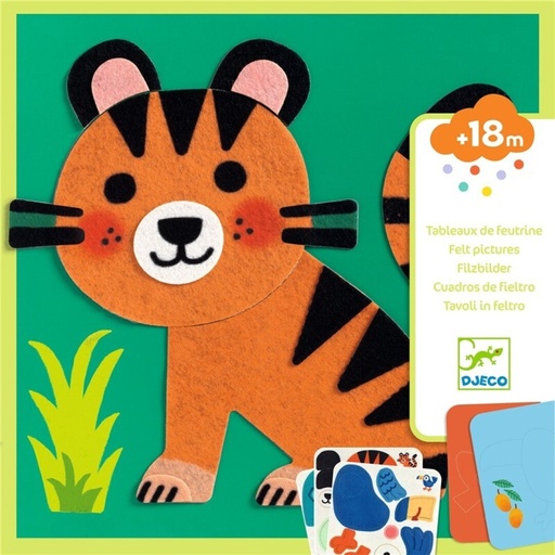 [30047] Collage Tableros fieltro Animales suaves
